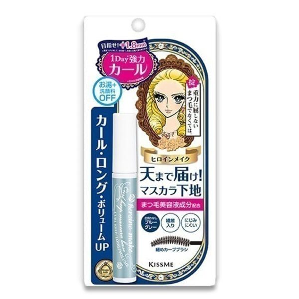 KISS ME Heroine Makeup Curl Keep Mascara Base Blue-Gray 6g