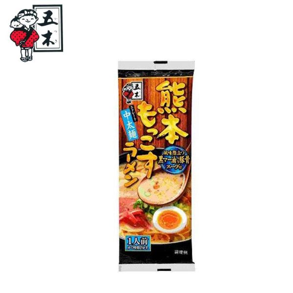 Gomoku Foods Kumamoto Ramen – Black Sesame Oil Tonkotsu Flavor 123g