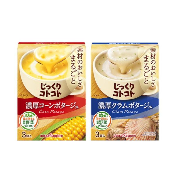 Pokka Sapporo Jikkuri Kotokoto Condensed Corn Potage 3 pcs