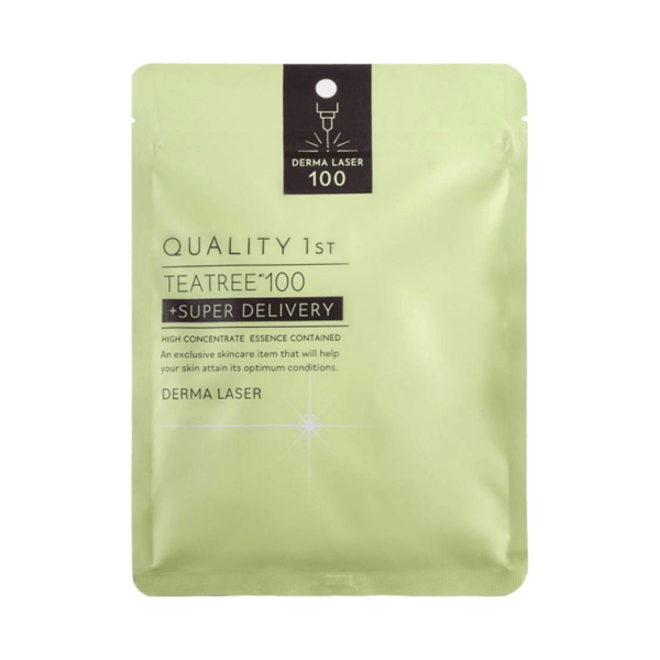 QUALITY 1st Derma Laser Super Tea Tree 100 Face Mask Maintain Water-Oil Balance, Acne Treatment 7 sheets