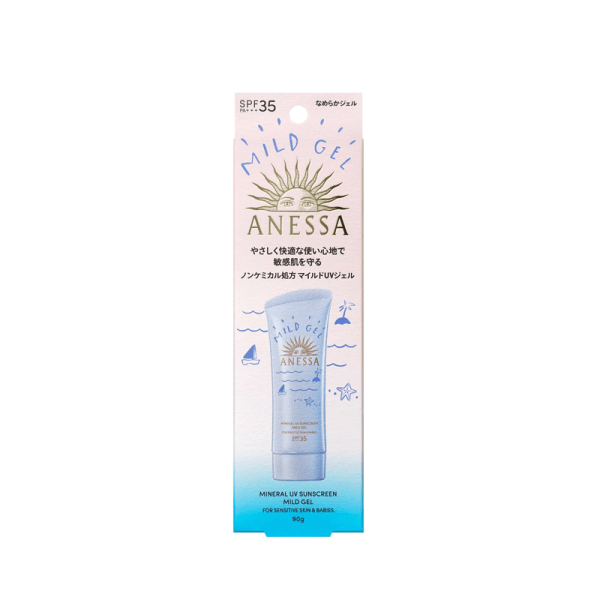 SHISEIDO ANESSA Sunscreen Aqua Gel Additive-Free Sunscreen Gel SPF 35/PA+++ 90g
