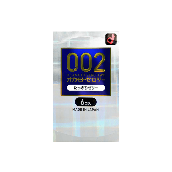 OKAMOTO 002 Condoms Well-Lubricated 6pcs