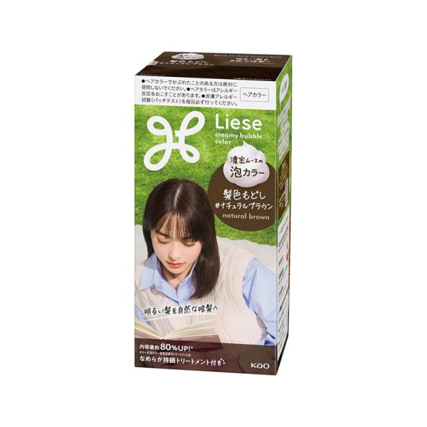 KAO Liese Foam Hair Dye Natural Brown 210g