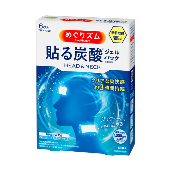 6 sheets of carbonated gel pack HEAD & NECK  118g