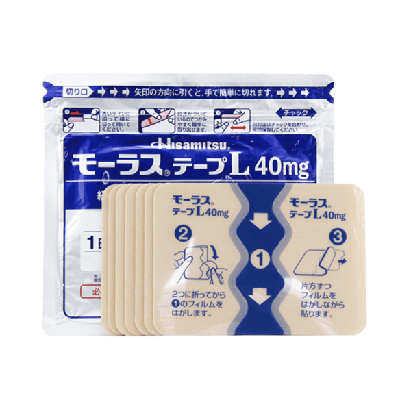 HISAMITSU Mohrus Tape L 40mg plaster plaster analgesic and back pain patch 7pcs/bag