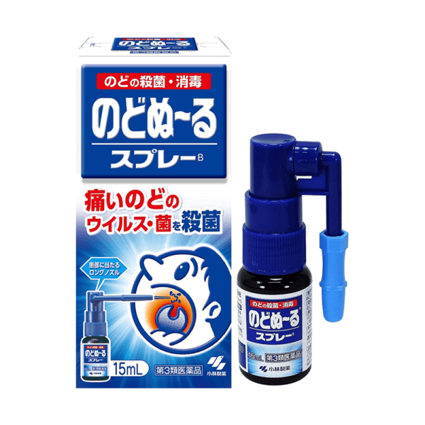 KOBAYASHI Sore Throat Inflammation Cooling Antiseptic And Swelling Spray 15ml