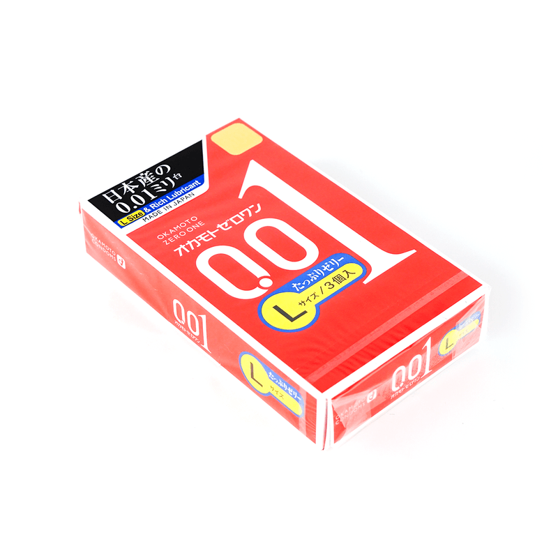 OKAMOTO 0.01 Large Lubricated Condoms 3 pcs - Image 4