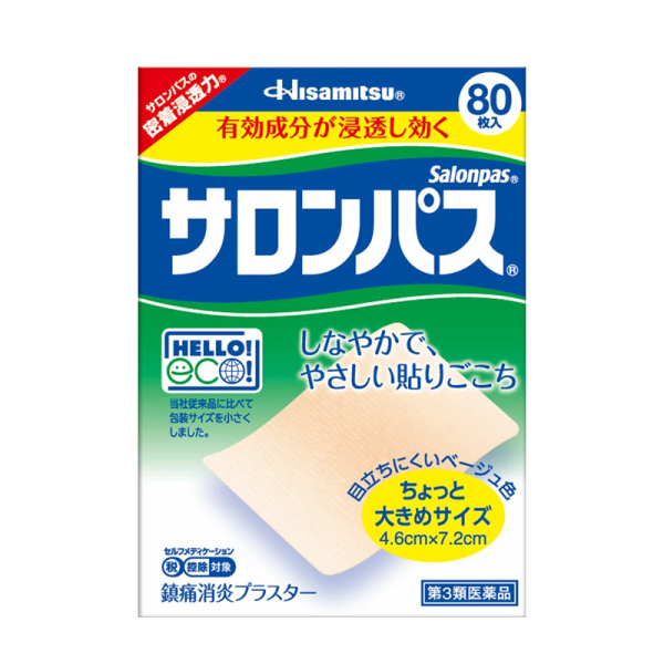 HISAMITSU Salonpas Pain Relief Patches 80 Pcs