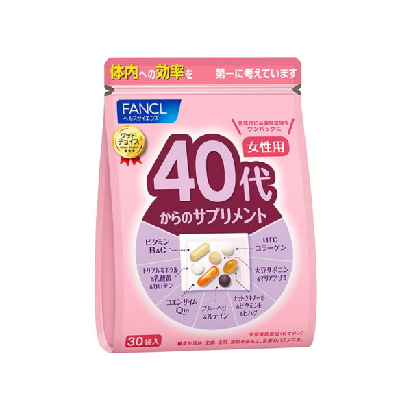 FANCL Multivitamin Supplement for Women (40s+) 30 pcs