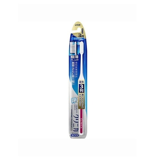 LION CLINICA ADVANTAGE 3-Row Compact Regular Toothbrush