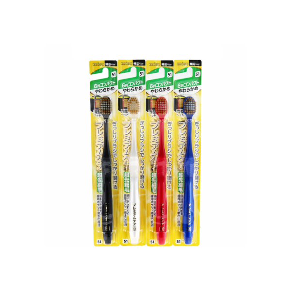 Ebis B-3600S premium care hambrush 6 rows compact soft