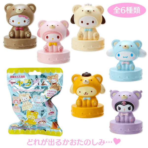 SANRIO Shower Puff Blind Box, 6 Patterns to Collect