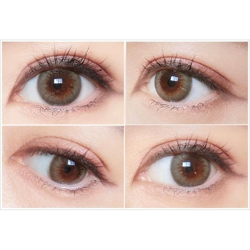 Flurry 1Day Half Ash Green DIA|14.1mm 10pcs Color Contact Lenses - slika 3