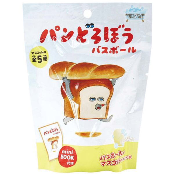 Nol Corporation Bread Thief Bath Ball with Mini Book Bread Fragrance 60g