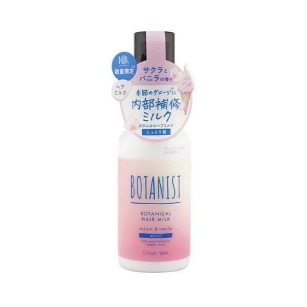 BOTANIST Botanical Hair Milk, Moist, Sakura & Vanilla Scent, 80mL