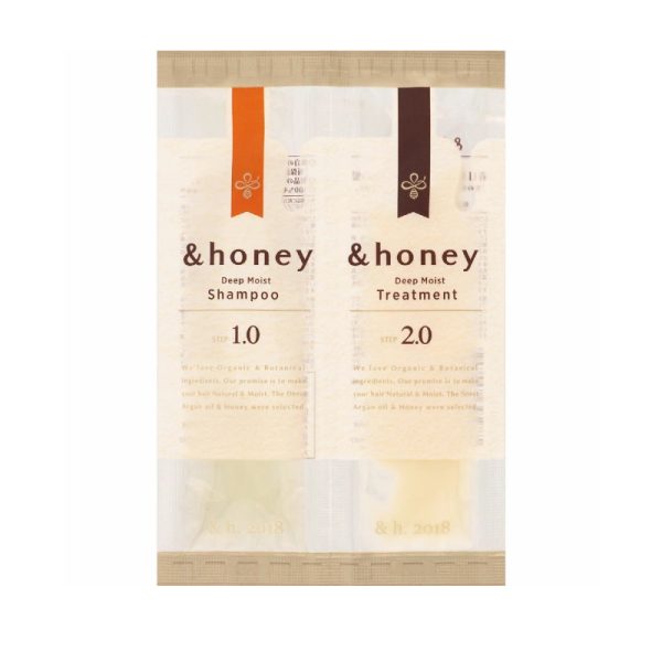&Honey Deep Moist Shampoo 1.0 Hair Treatment 2.0 Trial Size 10ml + 10g