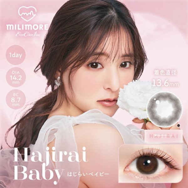 EverColor milimore DIA|14.2 mm Hajirai Baby 10pcs Color Contact Lenses