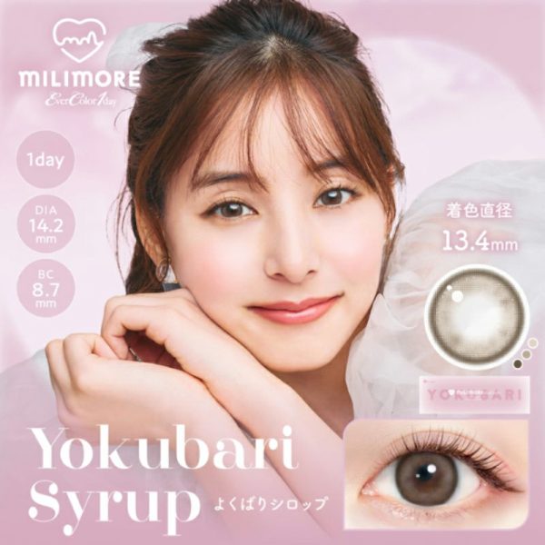EverColor milimore DIA|14.2 mm Yokubari Syrup 10pcs Color Contact Lenses