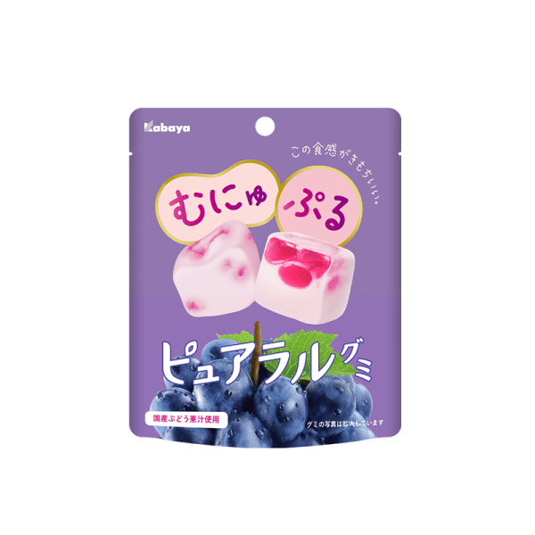 Kabaya Pure & Natural Grape Gummy Candy45g