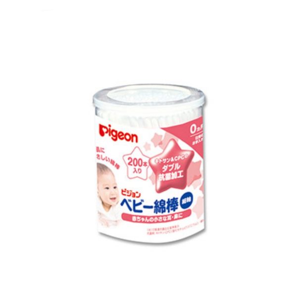 PIGEON Thin Baby Cotton Swabs 200 pcs