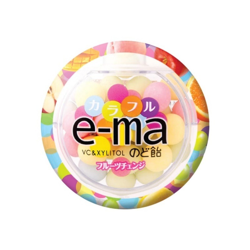 UHA E-MA Throat Lozenges with Fruit Flavor, 33g