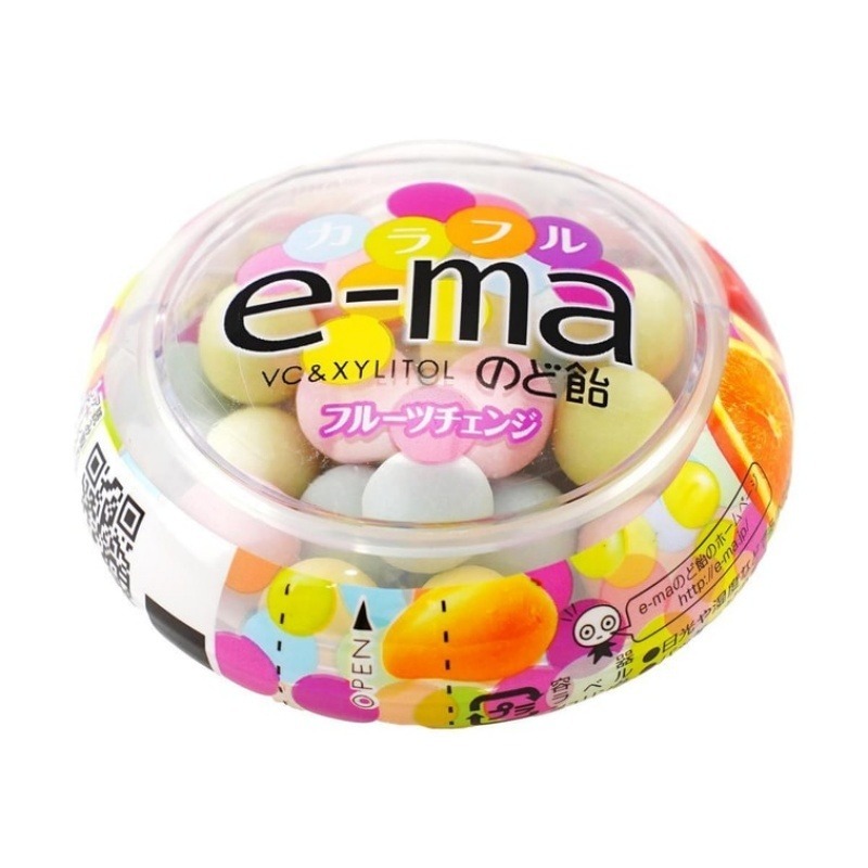 UHA E-MA Throat Lozenges with Fruit Flavor, 33g – Image 2
