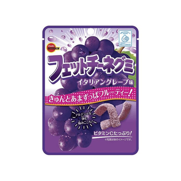 BOURBON Fettuccine Gummy Candy (Italian Grape Flavor) 50 g