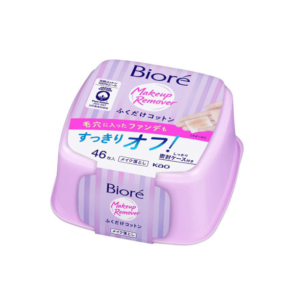 Kao Biore Cotton Makeup Remover Wipes 46pcs
