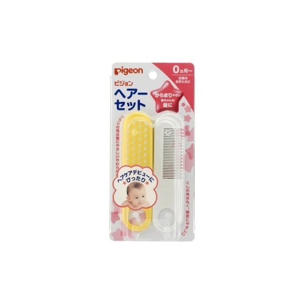 PIGEON Baby Hair Brush and Comb Set