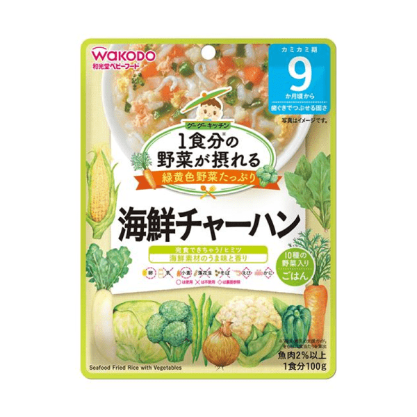 WAKODO Baby Food Vegetable Intake Seafood Fried Rice 9 Months Plus 100g