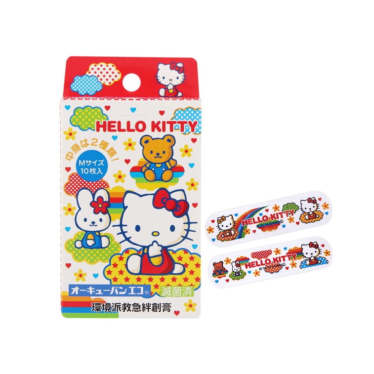 NICHIBAN Hello Kitty Adhesive Bandages 10 pcs - Image 2