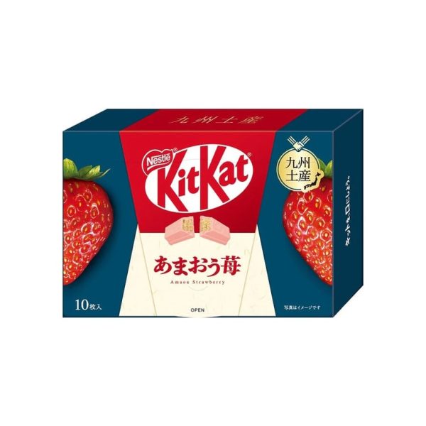 Nestle KitKat Amaou Strawberry Flavored Chocolate Wafer Biscuits 10 pieces