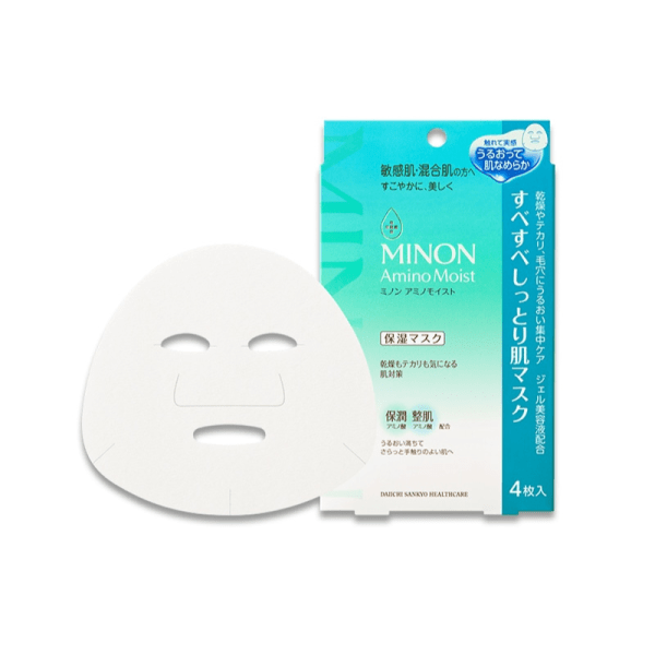 MINON Moisturizing Mask 22ml*4 pieces Green