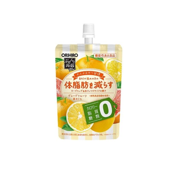 ORIHIRO Konjac Jelly, 0 Sugar, Grapefruit Flavor, 130g