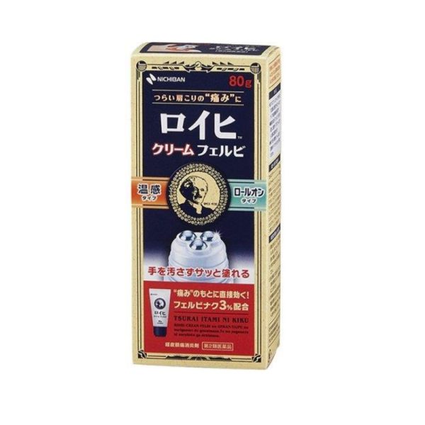 NICHIBAN Roihi-Tsuboko Cream Felbi (Pain Relief) 80 g