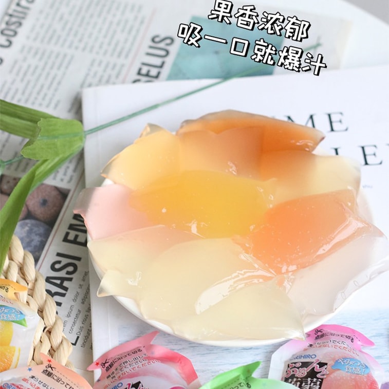 ORIHIRO 0-Calorie Kyoho Grape, Muscat Grape, & Mango Fruit Flavored Jelly 432 g – Bild 3