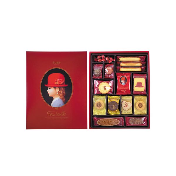 AKAIBOHSHI Red Hat Assorted Biscuit Gift Box (Paper Box Packaging)
