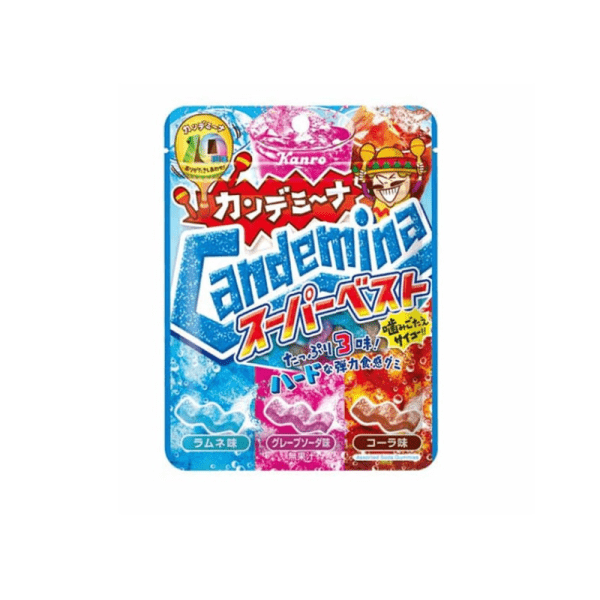Kanro Candemina Super Best Soda Gummy Candy 72 g