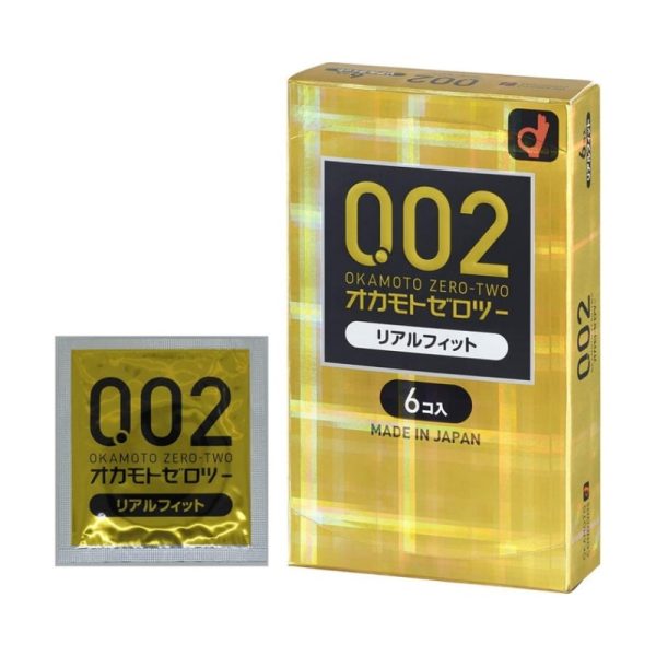OKAMOTO 002 Real Fit Condoms 6 pcs
