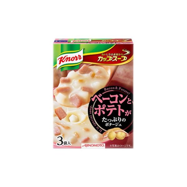 AJINOMOTO Instant Thick Soup Ham and Potato Thick Soup 3-pack