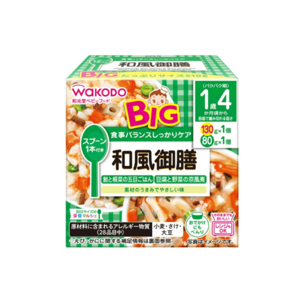 WAKODO Large Size Baby Sea Bream Rice Bento Baby Food 1 Year 4 Months+ 210g