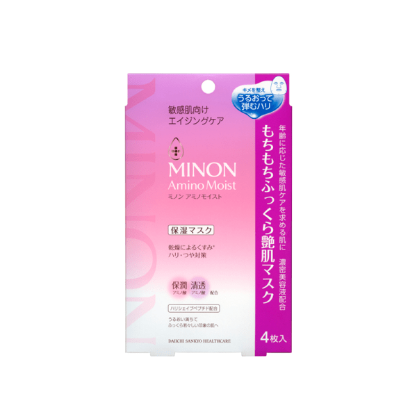 MINON Amino Moist Sheet Mask 24 mL x 4 pcs