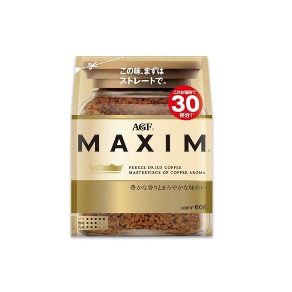 AGF Maxim Freeze-Dried Pure Coffee Instant Coffee Powder in Bags 60g/120g