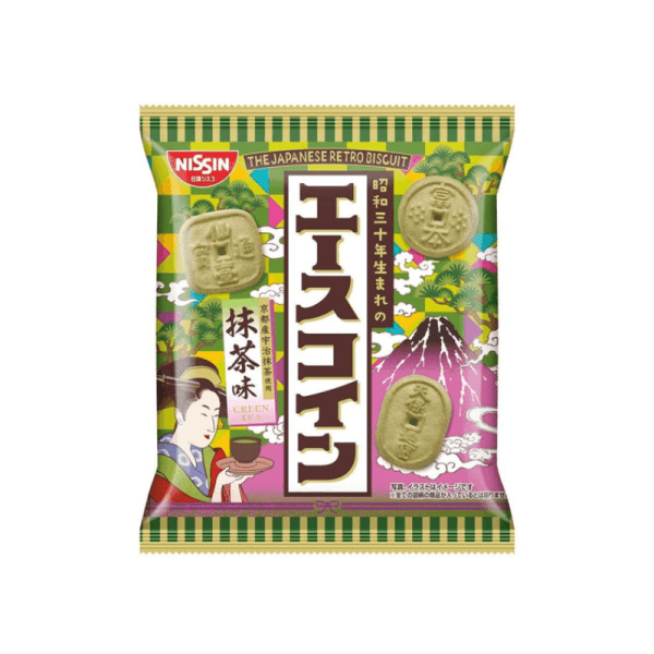 Nissin Ace Coin Matcha Cookies 75 g