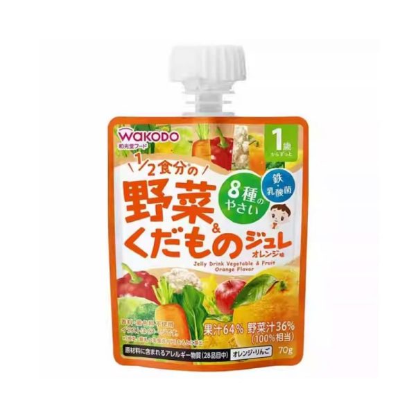 WAKODO Vegetable & Fruit Jelly (Ages 1+) 70 g