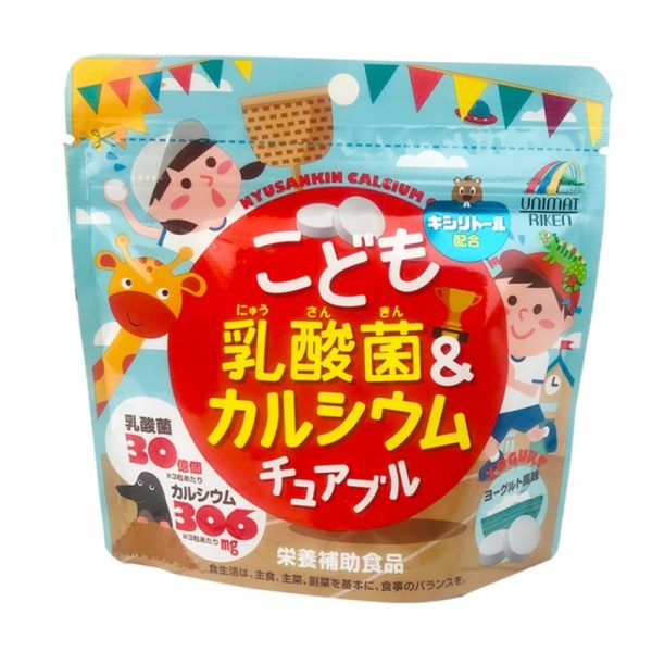 Unimat Riken Children Lactobacillus & Calcium Chewable 90pcs