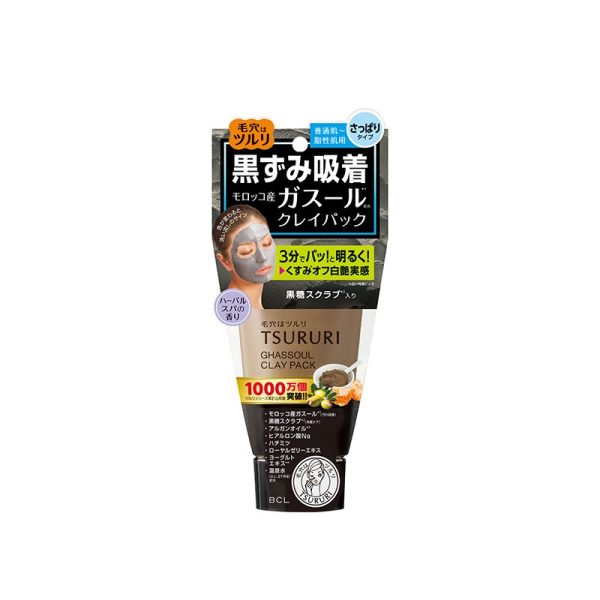 BCL Tsururi Absorbent Charcoal Ghassoul Clay Pack 150g