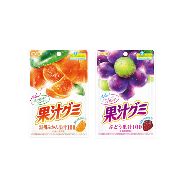 MEIJI Kajyu Gummy (Orange/Grape/Green Grape Flavor)