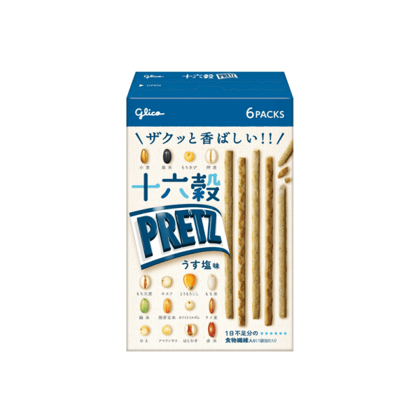 Glico  Pocky 16 Grain Lightly Salted Pretzel Sticks  60 g 1 Box