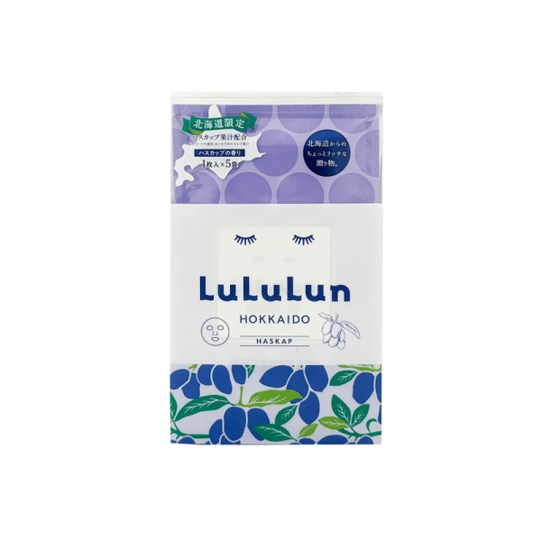 LULULUN Hokkaido Limited Edition Mask Sheet 5 Sheets/Box Indigo Fragrance/Honey Fragrance